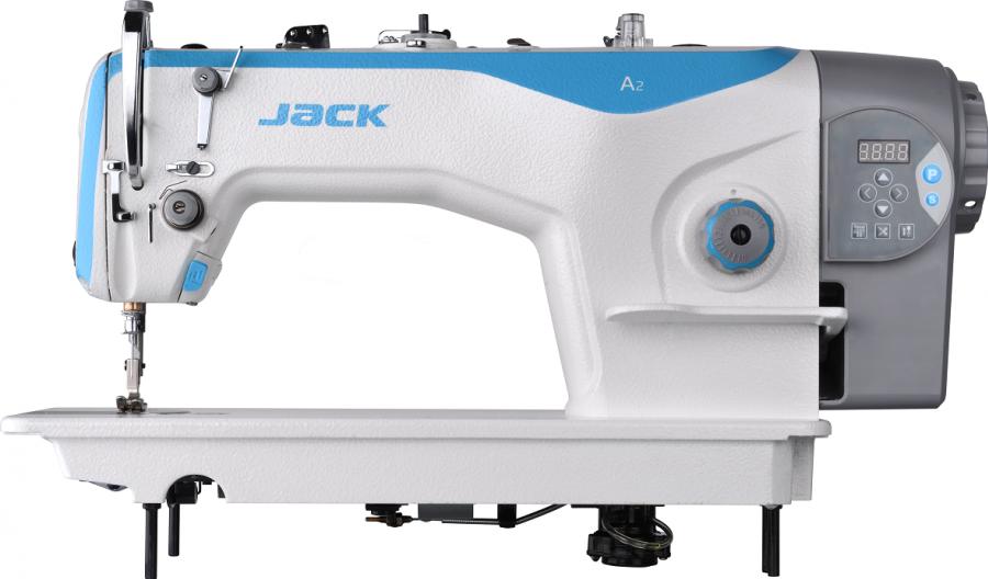 Jack A2S-4CZ 1-jehlový šicí stroj s odstřihem a zapošíváním,servomotor v hlavě stroje, programovatelný panel s celo řadou funkcí, lehké a sředně těžké materiály