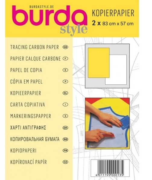 kopírovací papír žlutý 1ks+ bílý 1ks 83x57cm