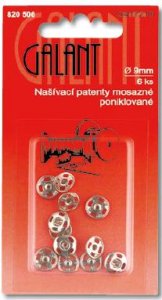 patentky PRYM-vel.9mm/12ks nikl