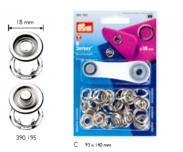 druk jersey-baby kroužek 18mm střírný 6ks