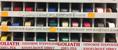 niť na jeans 100%PES GOLIATH 50m