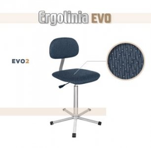 židle Ergolinia EVO2 PROFI polstrovaná, pneumatický mechanismus+polohování opěradla