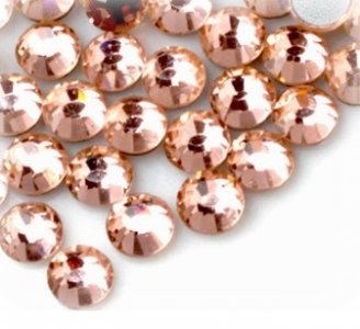 4mm nalepovací kameny broušené light peach