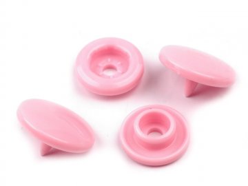 patentky/druky plastové narážecí vel.18(12mm) barva růžová  bal.10ks