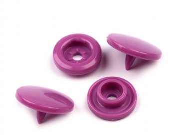 patentky/druky plastové narážecí vel.18(12mm) barva fialová bal.10ks