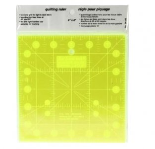 patchworkové pravítko 6,5x12 palců fluorescenční