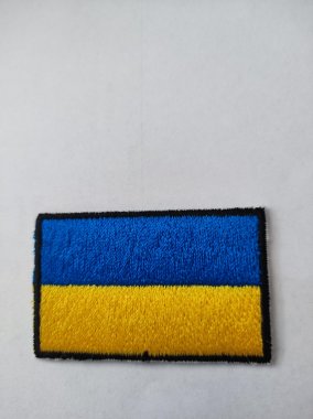 vlajka Ukrajina vyšívaná nenažehlovací 55x35mm