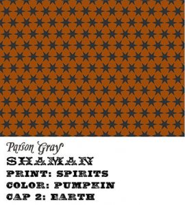 látka shaman-spirits-pumpkin 100%bavlna                     110cm šíře/rowan