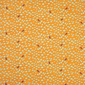 látka shine-doe eyed-tangerine 100%bavlna                   110cm šíře/rowan