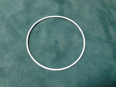 pro lapač snů kovový kruh 15cm bílý