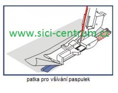 patka pro všívání paspulky Bernette 44/48