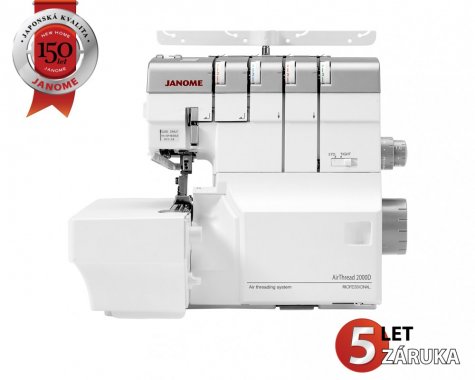 overlock Janome Air Threading  2000D + sada nití ZDARMA