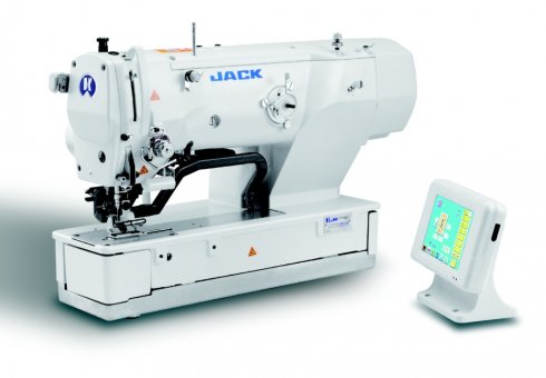 Jack JK-T1792BS-M elektronický dirkovací šicí stroj s odsřihem a posekem.Servomotor