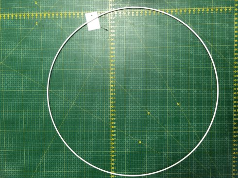pro lapač snů kovový kruh 30cm bílý 3MM