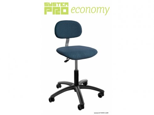 Průmyslová otočná židle - polstrovaná, kolečka Eco6