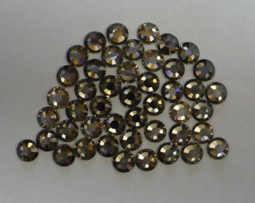 5mm nalep.kamínky brus JET HEMATITE