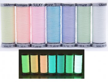 nit Gutermann SULKY Glowy 40/100m- svítící neonová nit ve tmě