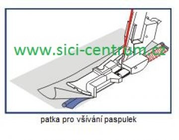 patka na všívání paspulky pro Bernette 610D