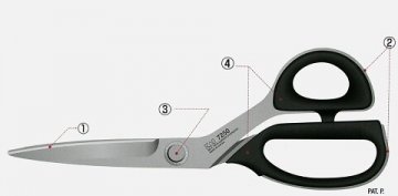 profesionální krejčovské nůžky KAI 7250 250mm-
