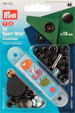 druk stiskací-AM/CAMP(Sport-Mini) 13mm-černý nikl